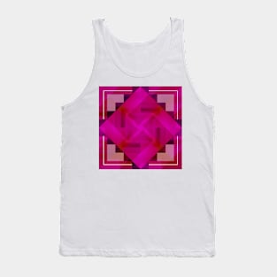 Fuchsia Shapes and Patterns Tank Top